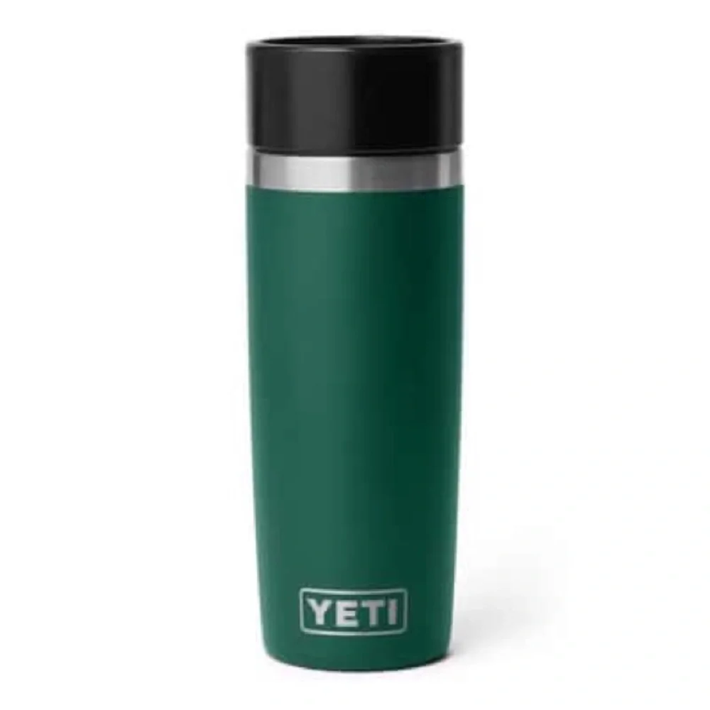 YETI Rambler 16 oz Black Forest Green Travel Cup BPA Free Bottle Hotshot Cap - Picture 1 of 15